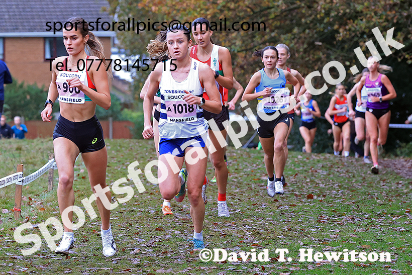 Senior Womens 2024 National Cross Country Relays, Berry Hill Park, Mansfield.   Photo: David T. Hewitson/Sports for All Pics